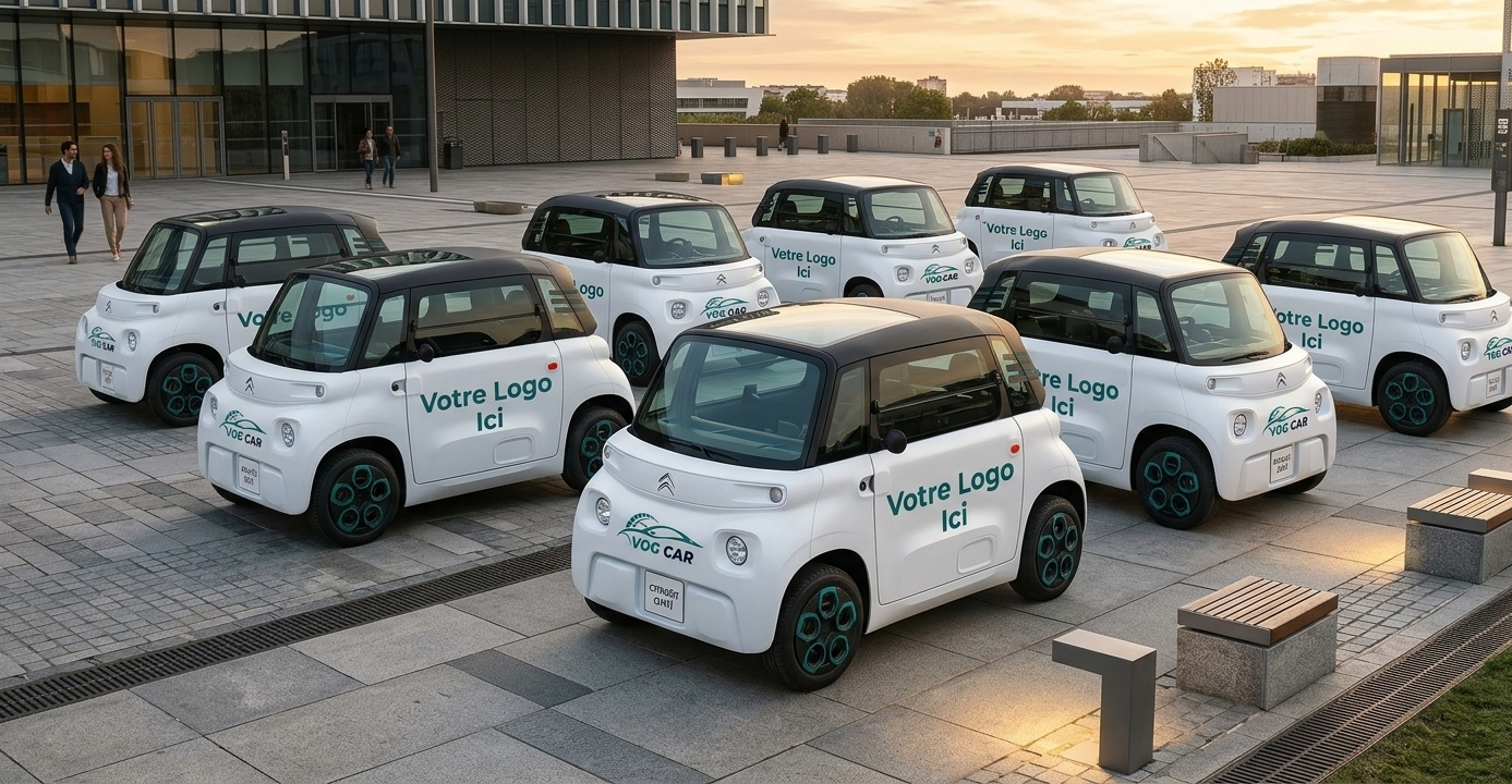 Citroën Ami électrique pour publicité mobile à Casablanca